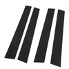 6 Pcs Side Door Window Cover Glossy Black Pillar Post
