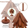Wooden Trivets Coasters Set of 4 Tree Shape Trivet Set