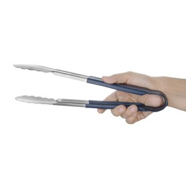 Vogue Colour Coded Blue Serving Tongs 11In Stainless Steel Food Preparation