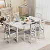 Peatuk 7-Piece Dining Room Table Set with 6 Upholstered Chairs
