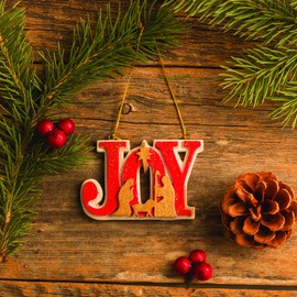 Fun Express Joy Nativity Ornament for Christmas (1 dz) - Home Decor - Ornaments - Religious - Christmas