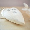 Mr & Mrs Est 2024 Solid Wood Tree Xmas Decoration.