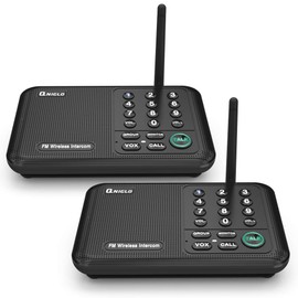 Intercoms Wireless for Home, 5280 Feet Long Range House Intercom System, 10 Channels Intercoms System for Business, Room to Room Intercom System for Elderly, 2 Way Audio Intercom for Office/Classroom