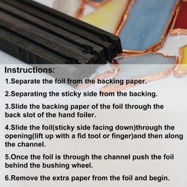 PIAOLGYI 3 PCS Stained Glass Copper Foiling Tool,Hand Foiler 7/32,1/4,3/16 Foil Crimper,Stained Glass Hand Foiler 7/32,1/4,3/16,Black(Don't Include Glass)