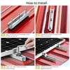 Anbte Solar Panel Bracket Kit, 6 Pcs 7.87 in Aluminium