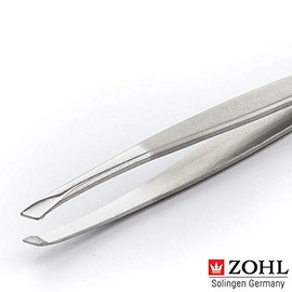 ZOHL Solingen Precision Eyebrow Tweezers Slant Tip - Made in Germany