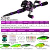 Fishing Rod and Reel Combo - 6.9ft Telescopic Spincast Rod