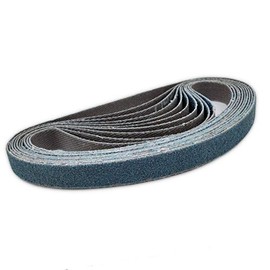Toolapk 10mm x 330mm Zirconium Sanding Belts 10 x 40 Grit