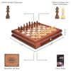 AMEROUS 12.8'' Magnetic Wooden Chess Set / 2 Built-in Storage