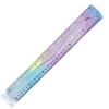 30cm Gradient Colored Bendy Ruler Shatterproof Straight Edge Soft Bendable