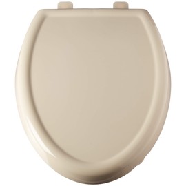 American Standard Cadet 3 Slow Elongated Front 5350110.021 CADET3 EL SLO Close Plastic SEAT Bon, 18.81 in wide x 14.45 in tall x 2.2 in deep, Bone
