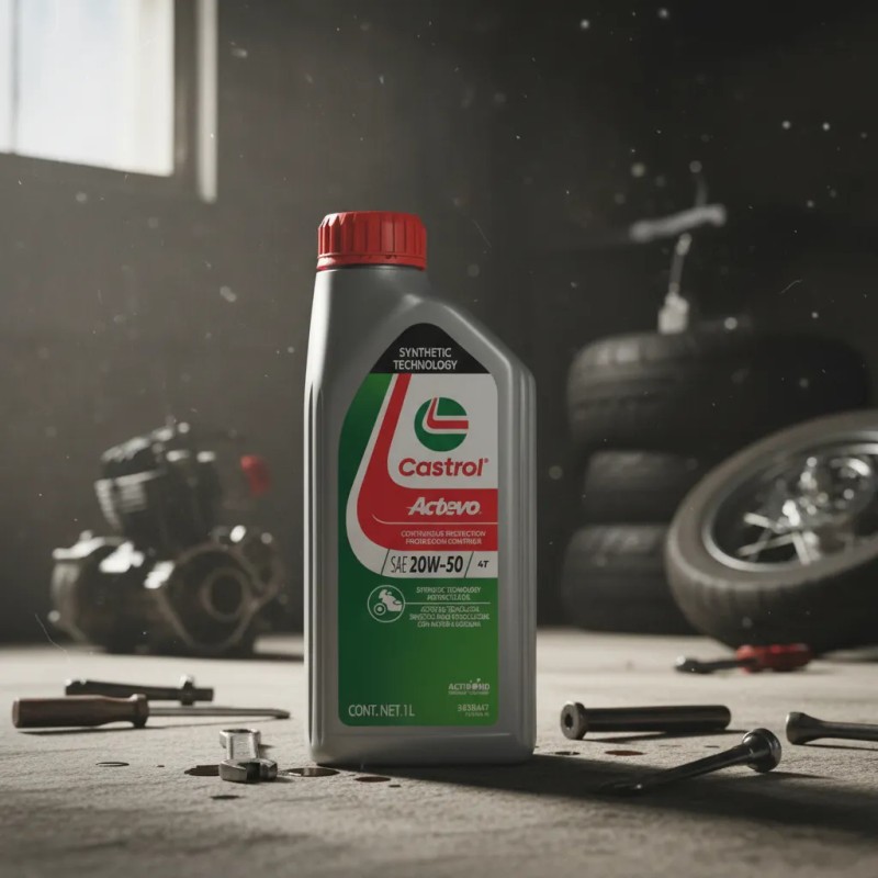 Aceite 20w50 4 Tiempos Moto Actevo Castrol 1l