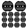 100 Pcs Garden Staples Plastic Buffer Washer, Weed Barrier Fabric