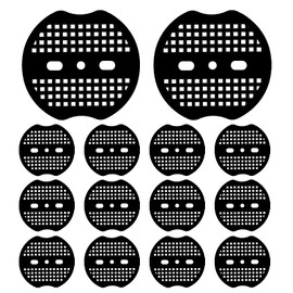 100 Pcs Garden Staples Plastic Buffer Washer, Weed Barrier Fabric Yard Pins Gasket, Landscape Staples Pins Ground Cover Stakes, Replacement Plastic Gaskets for Gardens, Greenhouses, Lawns