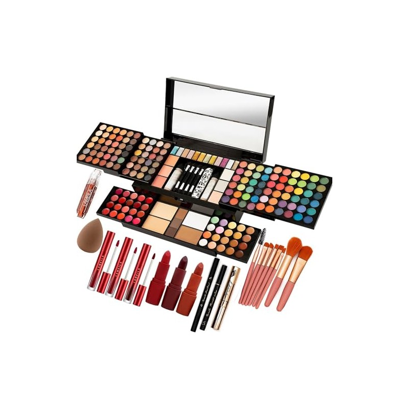 MISS ROSE Set de Maquillaje para Adolescentes, Kit Cosmético Completo