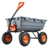 MERXENG 800 Lbs Poly Dump Cart, Heavy-Duty Utility Dump Wagon