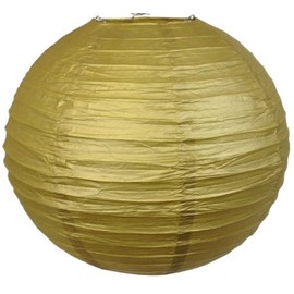 Tmade 12 PCS 6" Gold Paper Lanterns for Birthday Baby Shower Wedding Party Garden Home Decoration