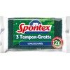 SPONTEX - Long-Lasting Scratch pad - 3 scrubbing Pads -