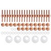 65Pcs PT‑31 Plasma Cutting Consumables Fit for CUT‑40 Plasma Cutting