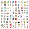100 Sheets Stationery Graffiti Stickers, School Stickers, School Entry Stickers,