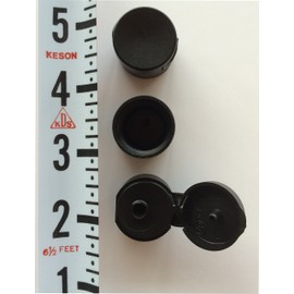 Dan's Daughters' Containers 6 Bottles Travel Bottle 1 Oz HDPE Black Flip Top Cap for Shampoo Soap Conditioner Sanitizer Gym Bag BPA-Free