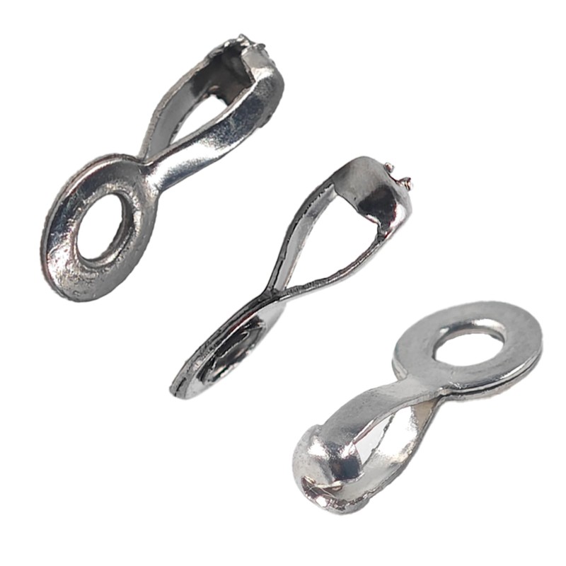 pson 100Pcs 2mm 2.4mm Ball Chain Pull Loop Connectors, Stainless