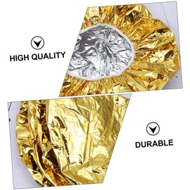 Baluue 20pcs Reusable Aluminum Foil Hair Processing Cap Heat Thermal Deep Conditioning Elastic Easy Clean Salon Grade