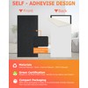 BUBOS 4 PCS Acoustic Panels,24''x12'' Fabric Soundproof Wall Panels,Self-adhesive Sound