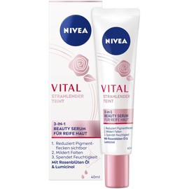 NIVEA VITAL Strahlender Teint 3in1 Beauty Serum für Reife Haut 40ml