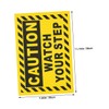 SHINEOFI Watch Your Step Caution Sign Durable PVC Wet Floor