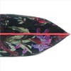 EYES OF INDIA - 24" Black Velvet Bird Throw Sofa