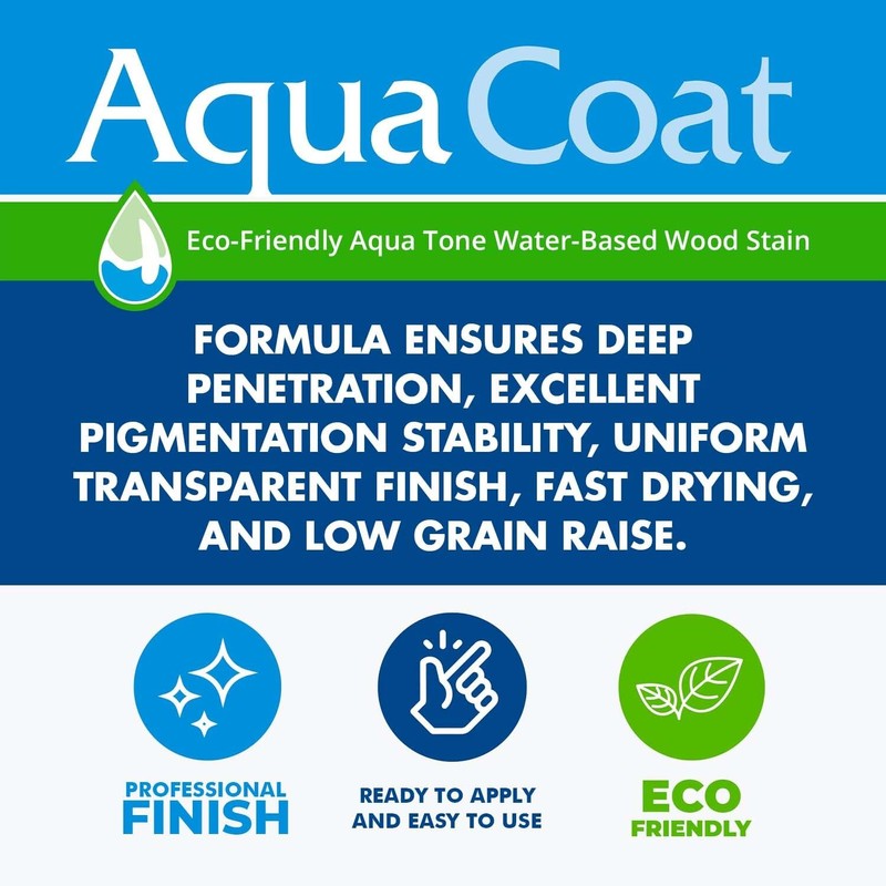 Aqua Coat Aqua Tone Water-Based Wood Stain (Gallon, Fruitwood)