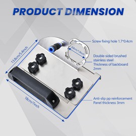 45 Degree Tile Chamfering Tool, Angle Grinder Stand for Tile 45° Chamfer Cutting, 100-Type Universal Angle Grinder Bracket Adjustable Angle Fixed Holder, Tile Chamfering Stand Type Angle Grinder