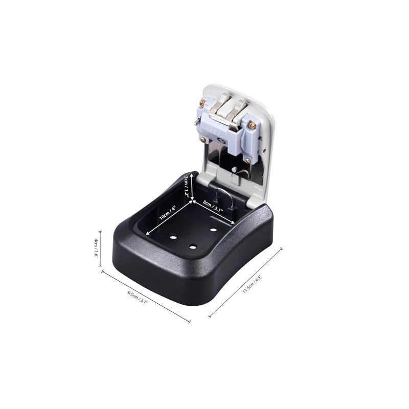 igadgitz home U7265 Wall-Mounted Outdoor Key Safe with 4-Digit Combination