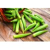 Green Okra 20+ Non-GMO Seeds for Planting