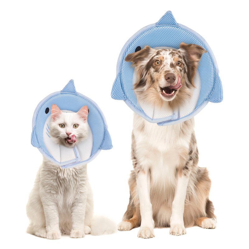 FRIUSATE Cat Cone Collar Soft, Cute Cat Recovery Collar Soft