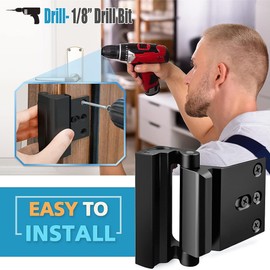 Enhance Home Security and Privacy with Our White Door Locks. Prevent Unauthorized Entry, Safeguard Children, and Provide Added Protection for Women Living Alone. (White，2 Pack)