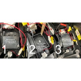 12V 15Ah Upgrade for 12V 12Ah Battery, Repalces 12 Volt 5Ah in Best Choice Products, Kids Car Battery for Ride On Toys Fits or Compatible for Peg Perego, RollPlay, Motion Trendz, Kid Trax, More