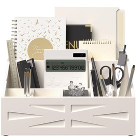 BELO VALE Large Mail Organizer Countertop,Farmhouse Desk and Kitchen Countertop Storage, Letter Sorter, Desk Mail Organizer and Bill Organizer, Desktop File and Paper Holder