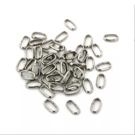 Unbranded 50 Stainless Oval Jump Rings 10mm x 5mm High Quality - SS019