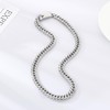 Azubpi Men's Stainless Steel Cuban Link Chain Necklace, Retro Punk