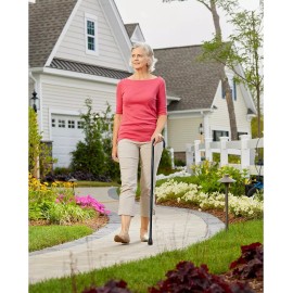 Carex Natural Wooden Walking Cane Sturdy Support Device Up To 250 Lbs Ash Finish