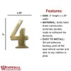 Self-Adhesive 2" Inch Imperial Brass Mailbox Number #4