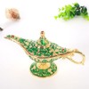 Vintage Aladdin Magic Genie Lamps Classic Collectable Light Lamp for Home Table (Large Green)
