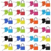 24-Piece Multicolor Keyed Padlocks | Durable Copper Luggage & Suitcase