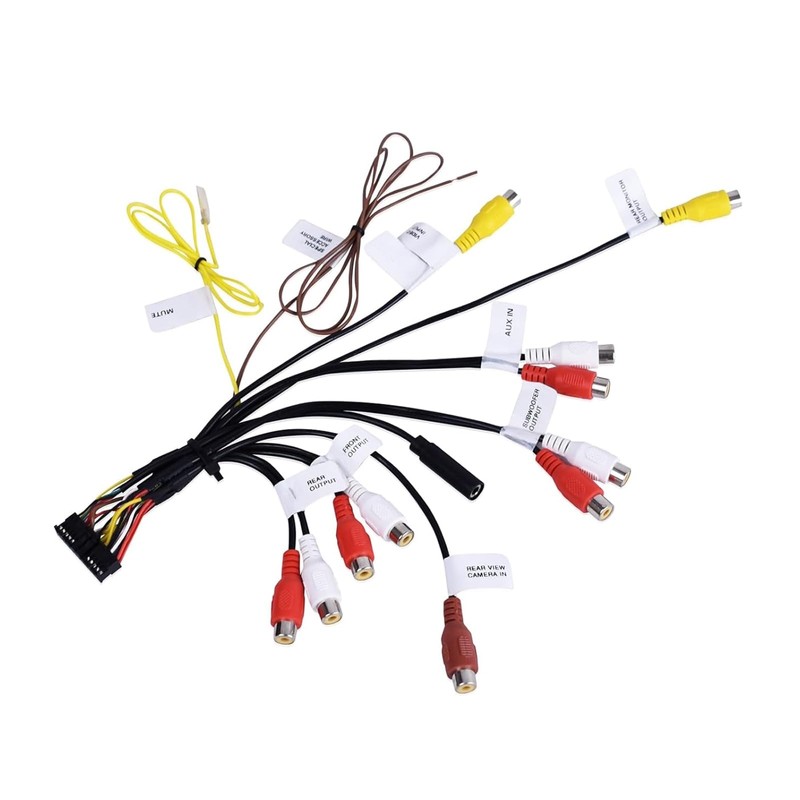 SeDeplacer 24Pin AV-RCA Harness XT91909 Compatible with Pioneer AVH-W4400NEX,AVH-W4500NEX,AVIC-W6400NEX,AVIC-W6500NEX,AVIC-W6600NEX(CDP1803),for Select