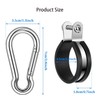 4 Pack Hanger Bracket Assembly Rubber Cushion Stainless Steel Airpower