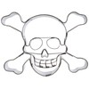 199552 Stainless steel Skull-Shaped Cookie Cutter Dishwasher-Safe