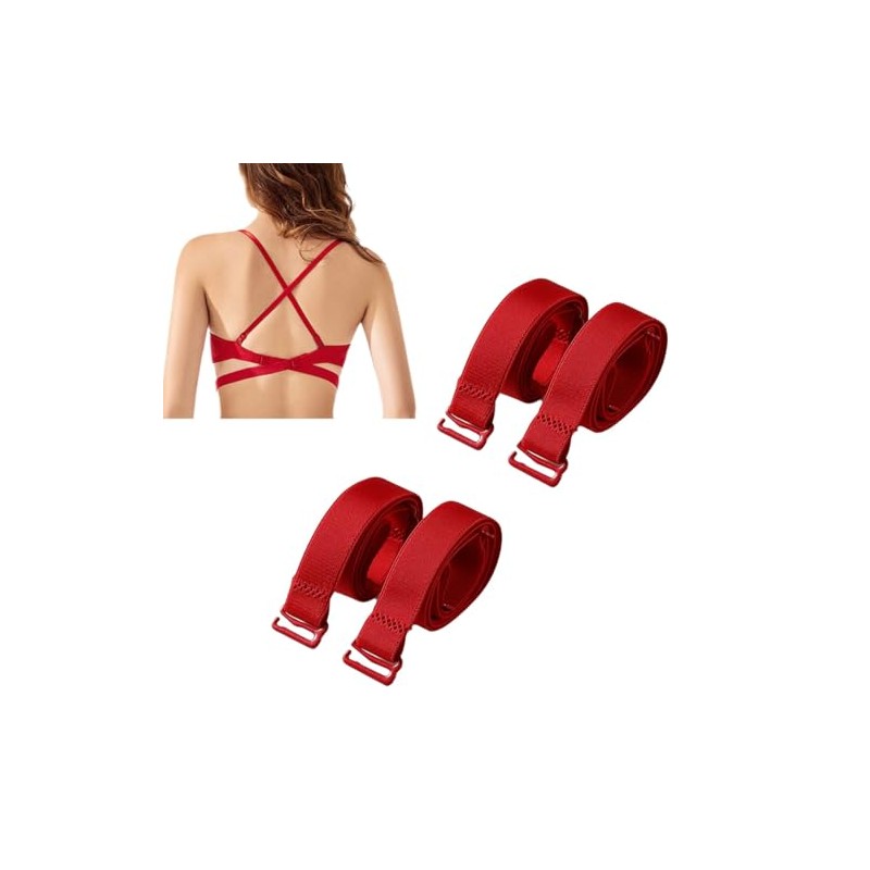 PurpleYu 2 Pairs Women Convertible Plain Bra Straps Replacement for