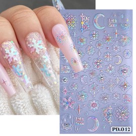 Fall Nail Stickers for Nail Art Embossed Thanksgiving Nail Art Stickers Maple Leaves Pumpkins Turkey Nail Decals 5D Self-Adhesive Autumn Pumpkin Nail Design Stickers for Women Nail Supplies 2 Sheets